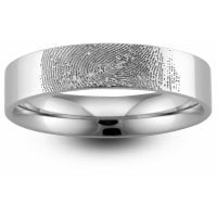 Court Light -  4mm (TCSL4 W) White Gold Wedding Ring UK