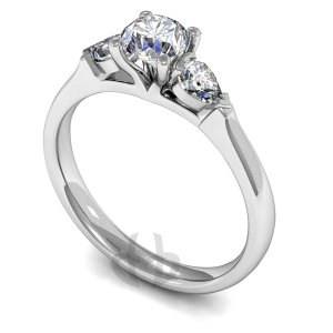 Engagement Ring Trilogy (TBC447) - All Metals