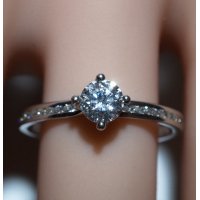 Engagement Ring with Shoulder Stones (TBC857) - GIA Certificate