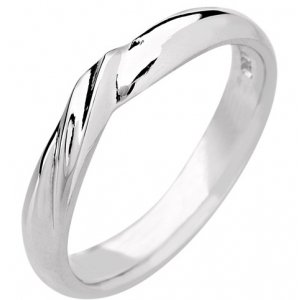Shaped Wedding Ring 3mm (R501) - All Metals
