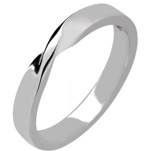 Shaped Wedding Ring 3mm (R993) - All Metals