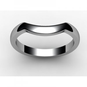 Shaped Wedding Ring Width 2.3mm - All Metals