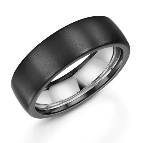 Zirconium Black Wedding Rings ZT327